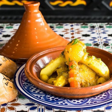 Tajine poulet fermier pruneaux