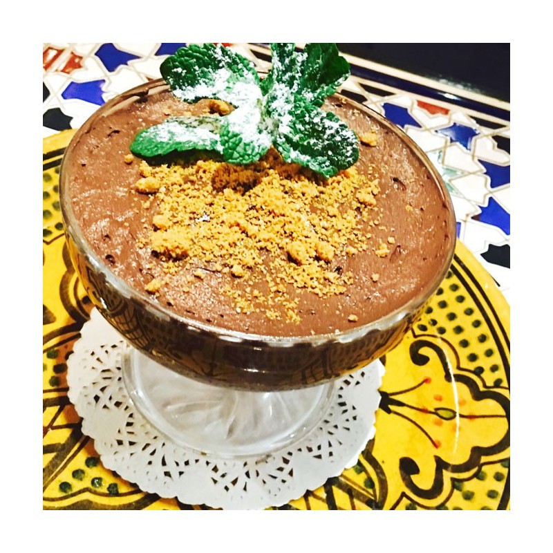 Mousse au chocolat à la fleur d’oranger