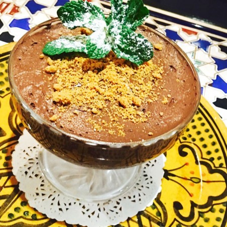 Mousse au chocolat à la fleur d’oranger